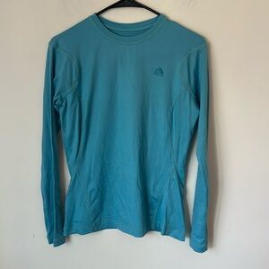 Nike ACG Long Sleeve T-Shirt Blue Mens Size M Active Gym Training !